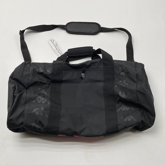Kappa Unisex Duffel Bag Black Polyester NWT - Picture 3 of 3